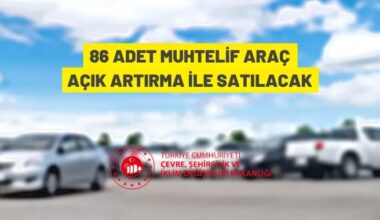 İstanbul Çevre, Şehircilik ve İklim İl Müdürlüğü’nden araç satış ihalesi