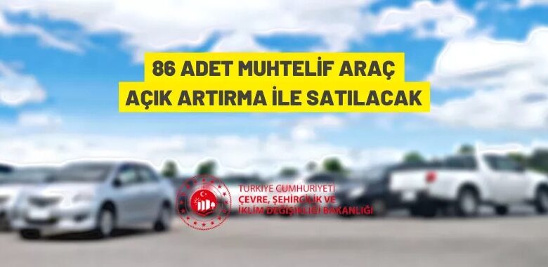 İstanbul Çevre, Şehircilik ve İklim İl Müdürlüğü’nden araç satış ihalesi