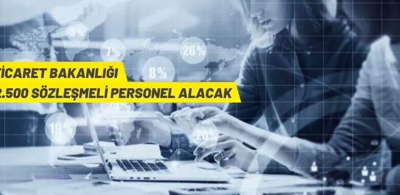 Ticaret Bakanlığı, 2.500 Sözleşmeli Personel alacak