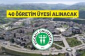 Kocaeli Üniversitesi 40 Öğretim Üyesi alacak