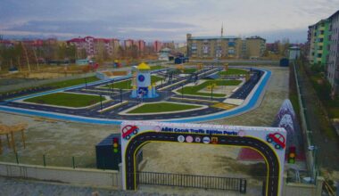 Ağrı’da Çocuk Trafik Eğitim Parkı hizmet için gün sayıyor