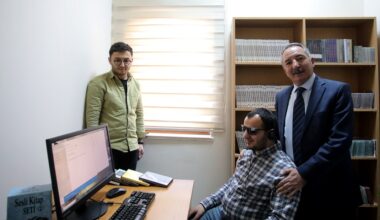 AİÇÜ’de Sesli Kütüphane Kuruldu