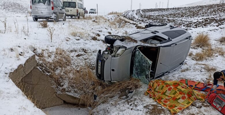 Ağrı’da kaza; 1 kişi öldü, 2 kişi yaralandı
