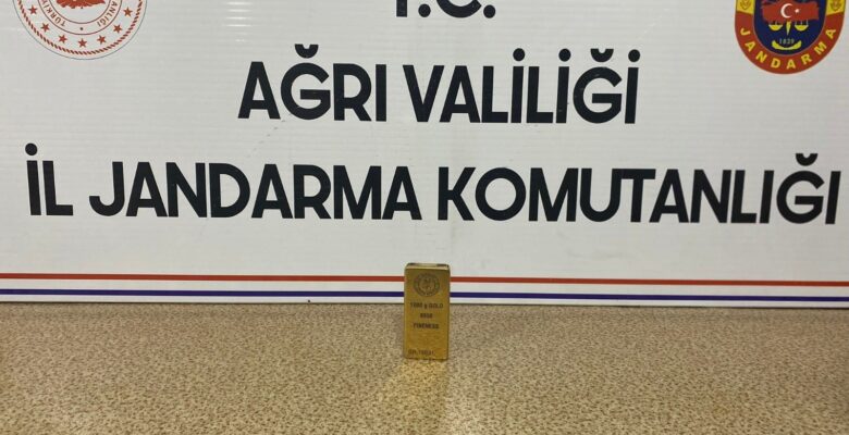 Ağrı’da sahte külçe altın ele geçirildi