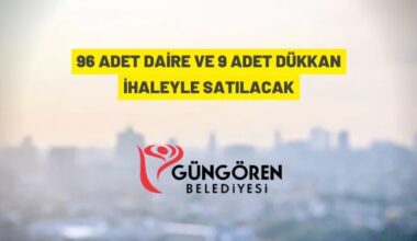 Güngören Belediye Başkanlığı’ndan satılık daire ve dükkanlar