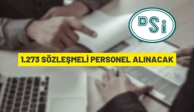 DSİ 1273 Sözleşmeli Personel alacak