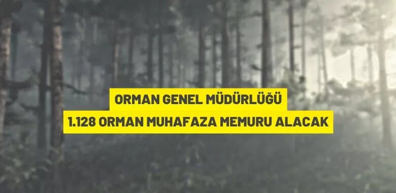 Orman Genel Müdürlüğü 1.128 orman muhafaza memuru alacak