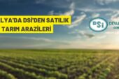 DSİ’den satılık tarım arazileri