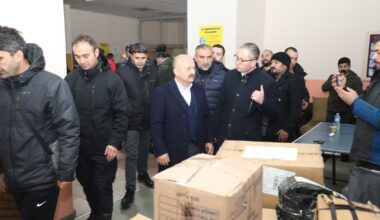 Eğitim camiasının yardımları Ağrı’dan Maraş’a doğru yola çıktı