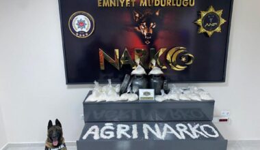 Ağrı’da 12 kilo 292 gram uyuşturucu ele geçirildi