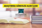 KTO Karatay Üniversitesi Araştırma Görevlisi alacak