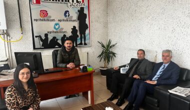 Ağrı İl Kültür ve Turizm Müdürü Kösedağ’dan gazetemize ziyaret