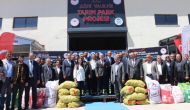 Ağrı’da üretim için çiftçiye destek sürüyor