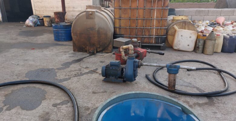 Ağrı’da kaçak akaryakıt için yer altına 15 tonluk tank gömmüşler