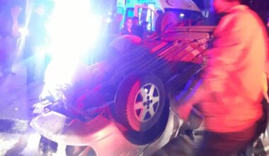 Ağrı’da takla atan otomobilin sürücüsü yaralandı