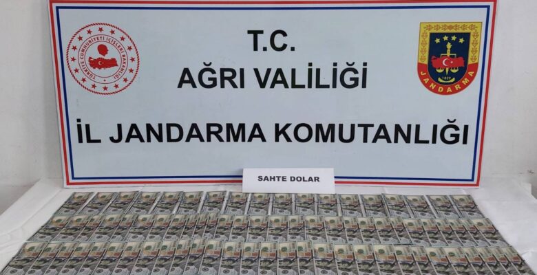 Ağrı’da Jandarmadan sahte dolar operasyonu