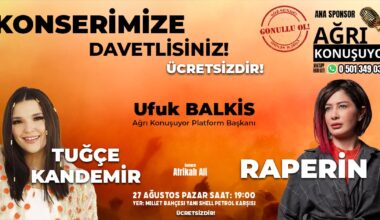 Ağrı Konuşuyor Platformu Ağrı’da konser düzenliyor