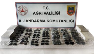 Ağrı’da 1 milyon 200 bin değerinde kaçak gözlük ele geçirildi