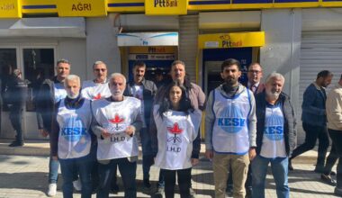 Ağrı’da KESK-DİSK-İHD İsrail’in Filistin’e yönelik saldırılarını kınadı