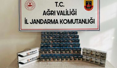 Ağrı’da kaçak sigara operasyonu; 2 gözaltı