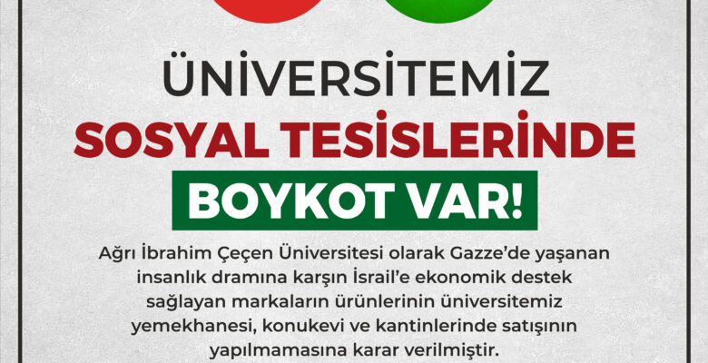 AİÇÜ’den İsrail’e Destek Veren Markaların Ürünlerine Boykot