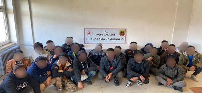 Ağrı’da 25 Afgan göçmen yakalandı