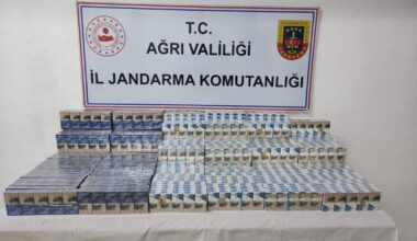 Ağrı’da 1830 paket kaçak sigara ele geçirildi