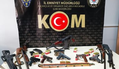 Ağrı merkezli 7 ilde silah kaçakçılarına operasyon; 22 gözaltı