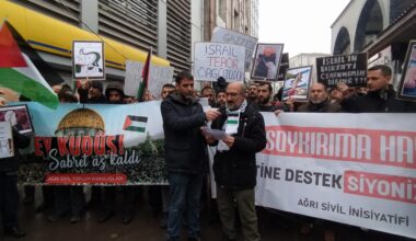 Ağrı’da STK’lar ortak basın açıklaması ile İsrail’i kınadı