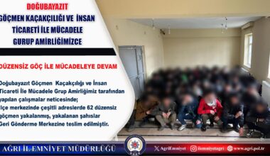 62 Düzensiz Göçmen Yakalandı