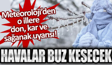 Meteorolojinden Don Uyarısı Geldi