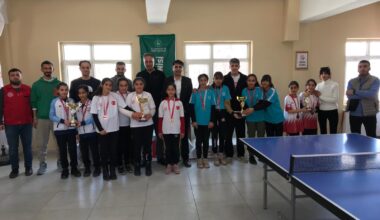 Hamur’da Masa Tenisi İlçe Birinciliği Müsabakaları Tamamlandı