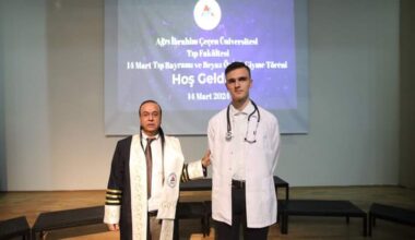 14 Mart Tıp Bayramında Tıp Fakültesi Öğrencileri Beyaz Önlük Giydi