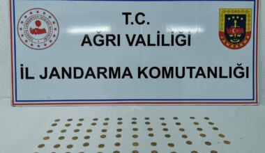 Ağrı’da Jandarma Ekipleri 71 Adet Altın Sikke Ele Geçirdi