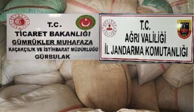 Ağrı’da 7 Ton 700 Kilo Kaçak Tütün Ele Geçirdi