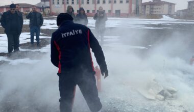 Ağrı İl Özel İdaresi’nde Yangın Tatbikatı Gerçekleştirildi