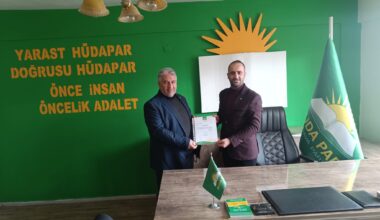 HÜDA PAR Doğubayazıt İlçe Başkanlığına Hasan Türkmen Getirildi