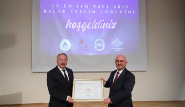 AİÇÜ TS EN ISO 9001:2015 Belgesi ile Kalite Yönetimini Tescilledi