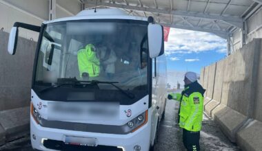 Ağrı İl Jandarma Ekiplerinden Trafik Denetimi