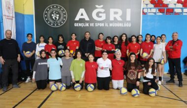 Ağrı’da Fabrika Voleybol Projesi Hız Kesmeden Devam Ediyor