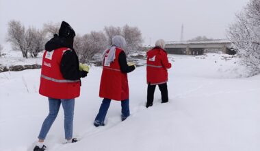 Kızılay Gönüllülerinden Yaban Hayvanlarına Destek