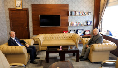 Ağrı SGK İl Müdürü Ahmet Birik’ten Milli Eğitim Müdürü Hasan Kökrek’e Ziyaret